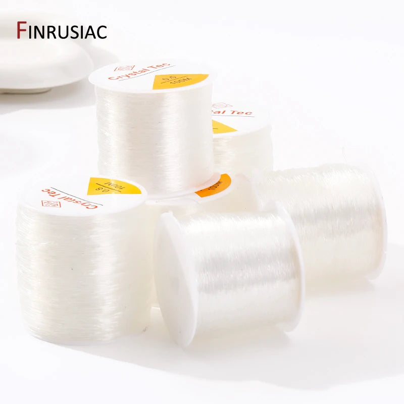 0.4-1.0mm Elastic Cord String Transparent Crystal Elastic Line