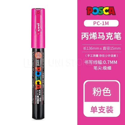 Uni Posca Full Marker PC-1M 3M 5M Multi-Colours Acrylic