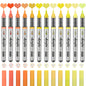 Acrylic Paint Markers ,12 pcs Brush Tip Paint Pens Set with 9 Professional Color
