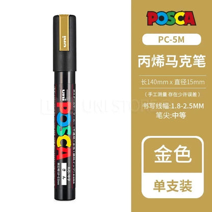 Uni Posca Full Marker PC-1M 3M 5M Multi-Colours Acrylic