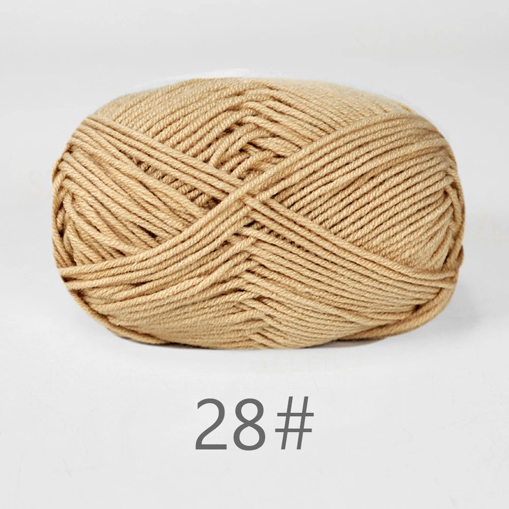 A1-a 50g/Set Soft Milk Cotton Yarn for Crochet Threads for Knitting