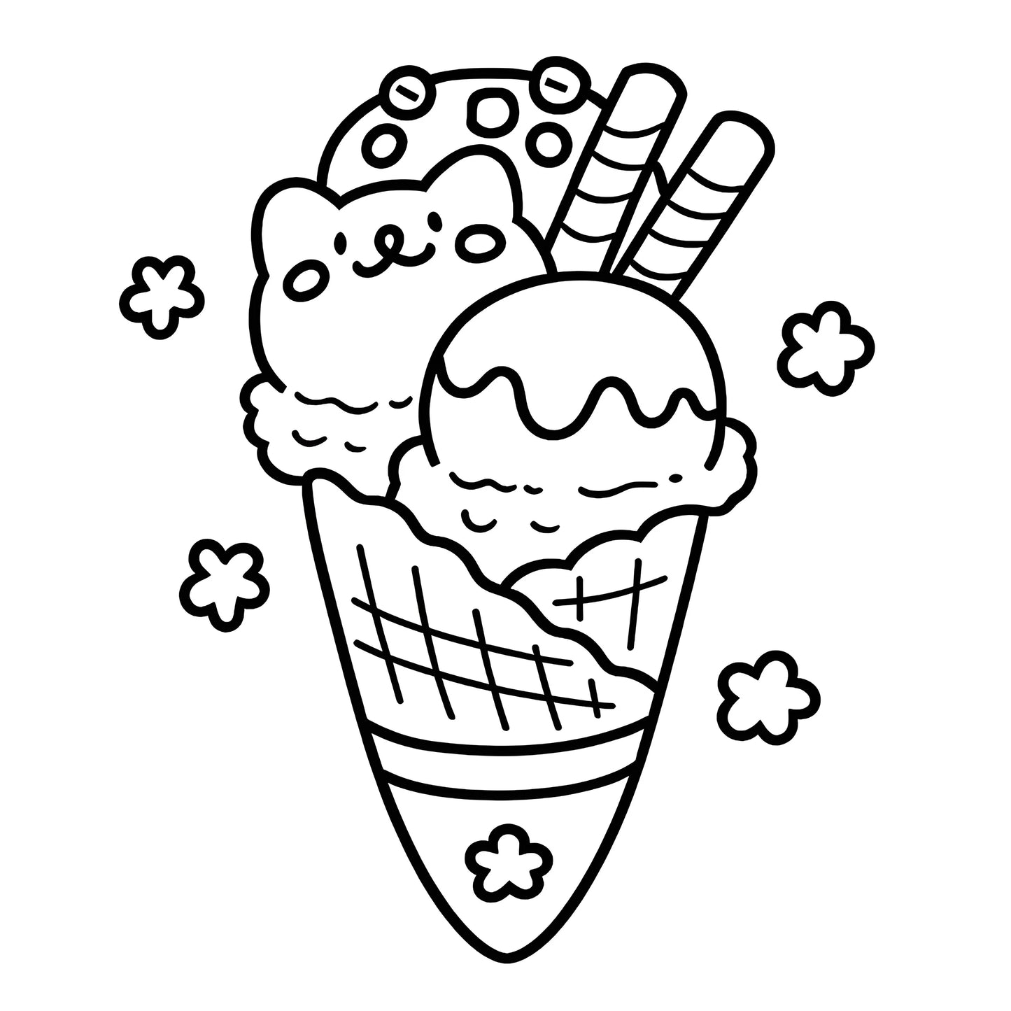 CUTE & SIMPLE bold-easy Coloring Book