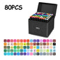 24/48/80/120/168/262 Colors Professional Drawing Markers Dual Tip Permanent