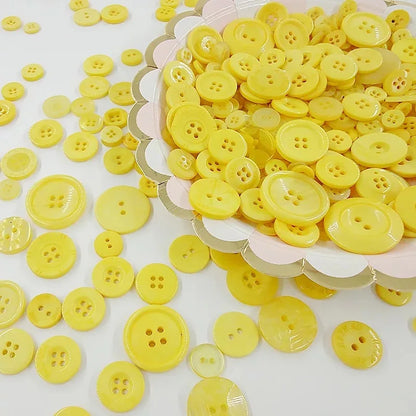 50Gram  Mix size wooden buttons