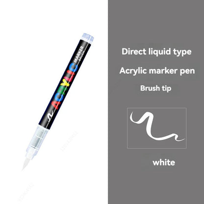 16 Colors Straight liquid Acrylic Paint Pen