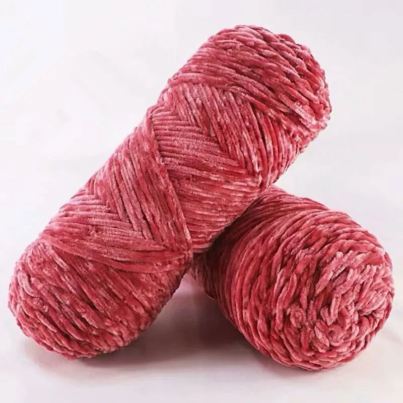 DIY 100% Polyester  Velvet Yarn