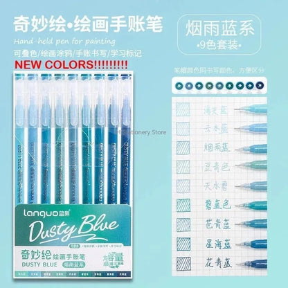 LANGUO 207/4 Colors Glitter Acrylic 0.5/1.0mm Gel Pen