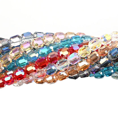 9mm Austria Crystal Beads Faceted Round Barrel Loose Spacer Beads