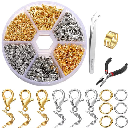 210-400pcs/Box Jewelry Making Kits Lobster Clasp
