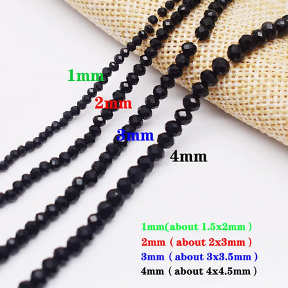 New 2 3 4mm Dyeing Rondelle Crystal Glass Beads