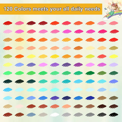 Dual Tip Brush Marker Pens with Fineliner  Felt Tip Pens Set,