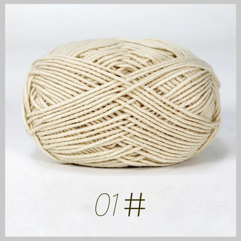 A1-a 50g/Set Soft Milk Cotton Yarn for Crochet Threads for Knitting