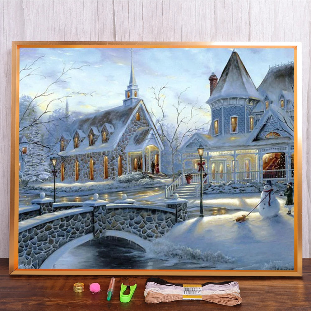 Meian Landscape DIY 11CT Cross Stitch Embroidery Kits