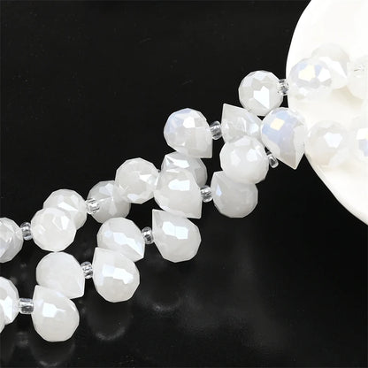 Austria AB Color Crystal Strawberry Beads 10*8mm Shiny Faceted Glass Beads