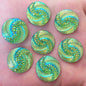 New 20pcs 20mm AB Resin Round FlatBack Rhinestone