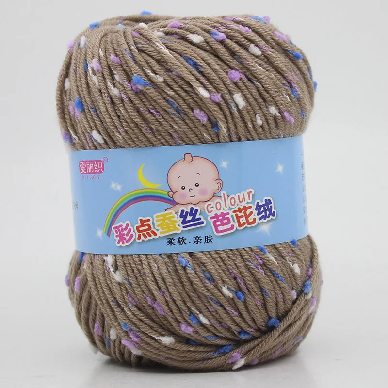 High Quality Wool Thread Eco-dyed Needlework Baby Cotton Cashmere Yarn
