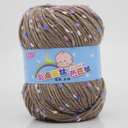 High Quality Wool Thread Eco-dyed Needlework Baby Cotton Cashmere Yarn
