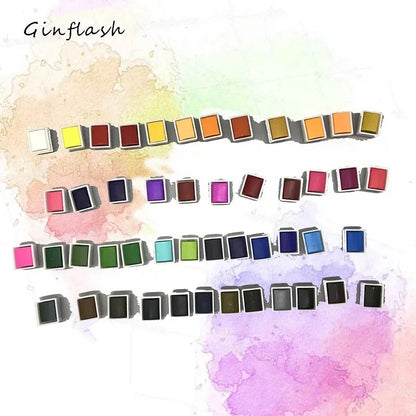 48/24colors Color Artistical Color Half Pan Pigment Watercolors Set