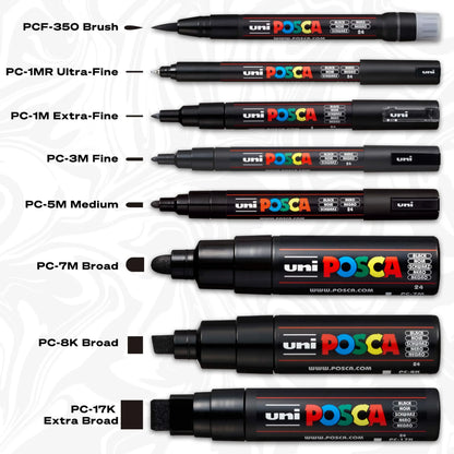 UNI POSCA PC-17K Marker Graffiti Paint Pen Art Markers
