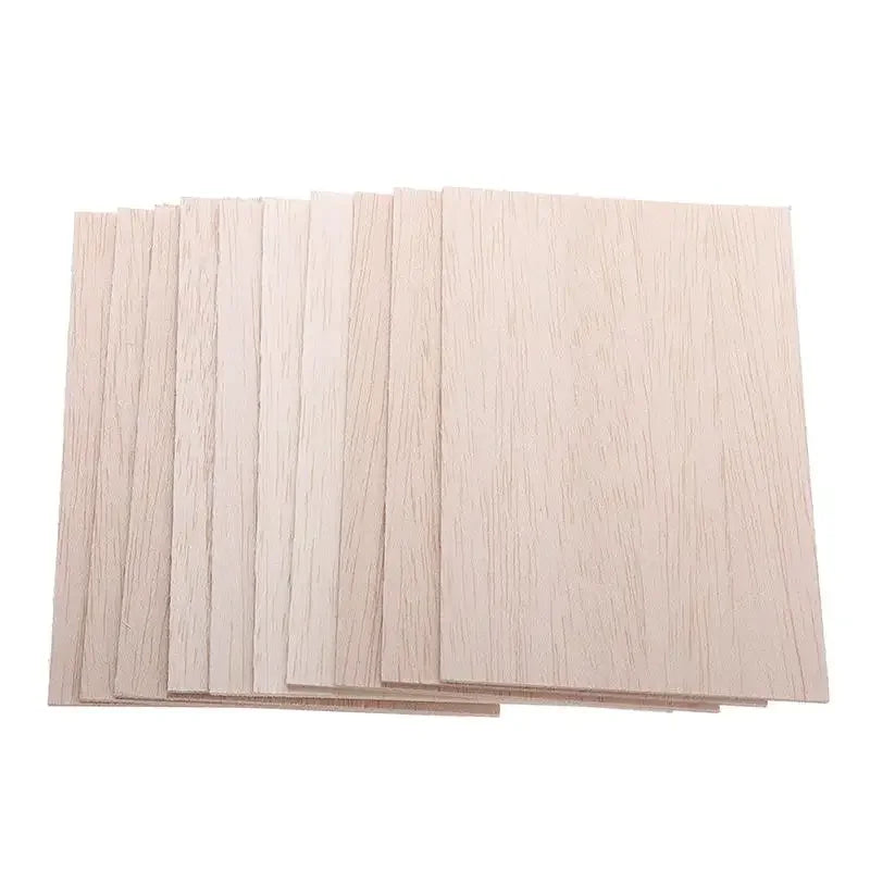 5 pcs Balsa Wood Sheets ply 100/150/200/300mm long 100mm wide 1/1.5/2/3/4/5/6/8mm thick