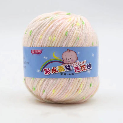High Quality Wool Thread Eco-dyed Needlework Baby Cotton Cashmere Yarn