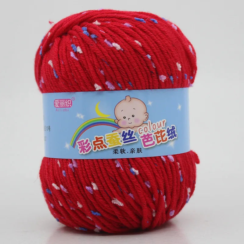 High Quality Wool Thread Eco-dyed Needlework Baby Cotton Cashmere Yarn