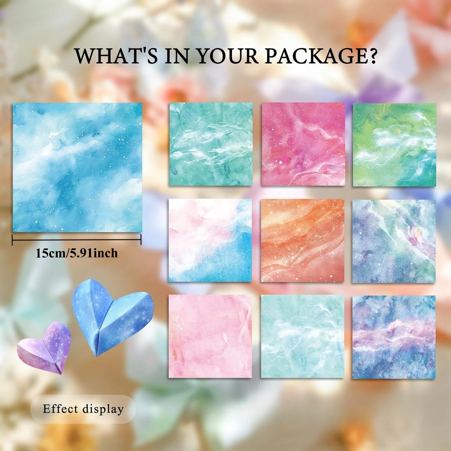 50-200 Sheets Origami Paper Kit