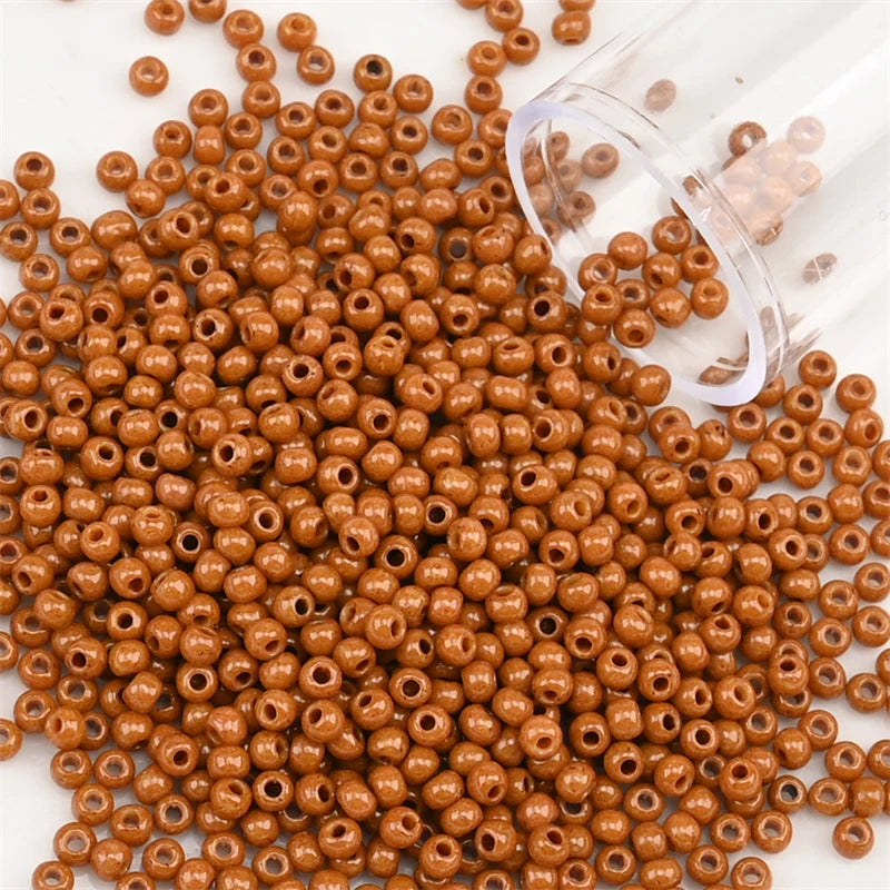 12Grams/Tube 2mm Metallic Seed Beads Japanese Round Glass Seedbeads 1200pcs