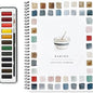 Watercolor Workbook Beginner  12 Colors Paint Set