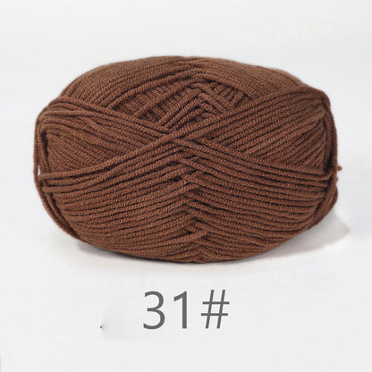 A1-a 50g/Set Soft Milk Cotton Yarn for Crochet Threads for Knitting