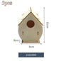 5pcs Unfinished Blank Wooden Birdhouses