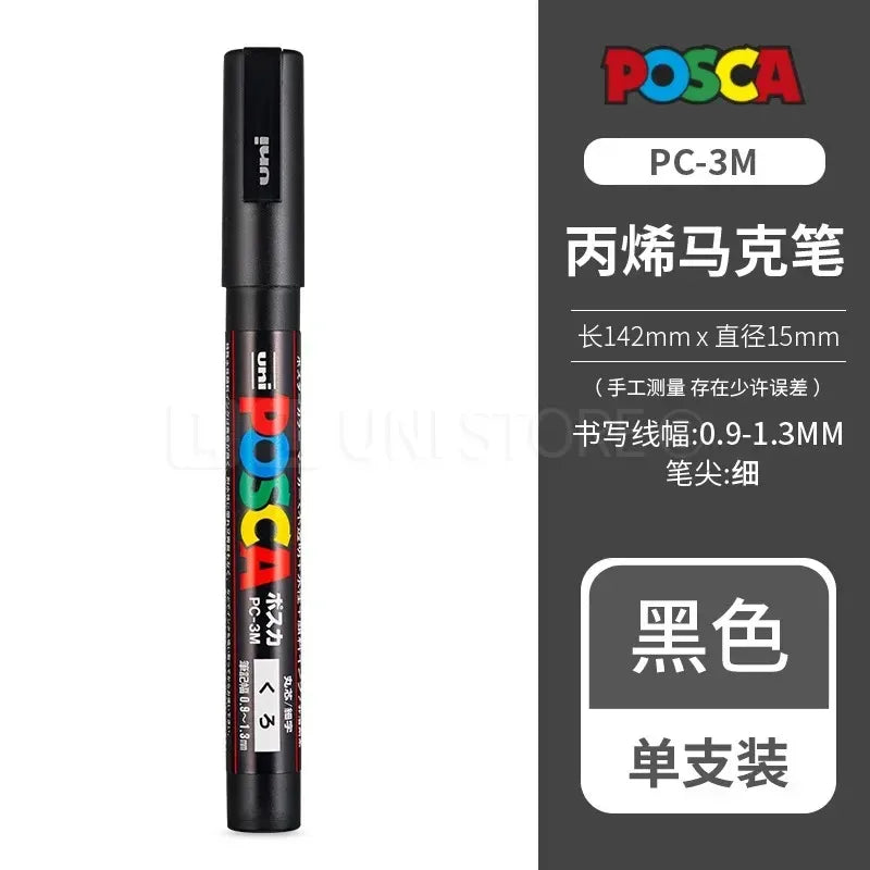Uni Posca Full Marker PC-1M 3M 5M Multi-Colours Acrylic