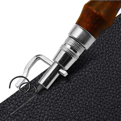 7 in 1 Leather Edge Stitch Groover Tool Adjustable Leathercraft Grooving Chisel
