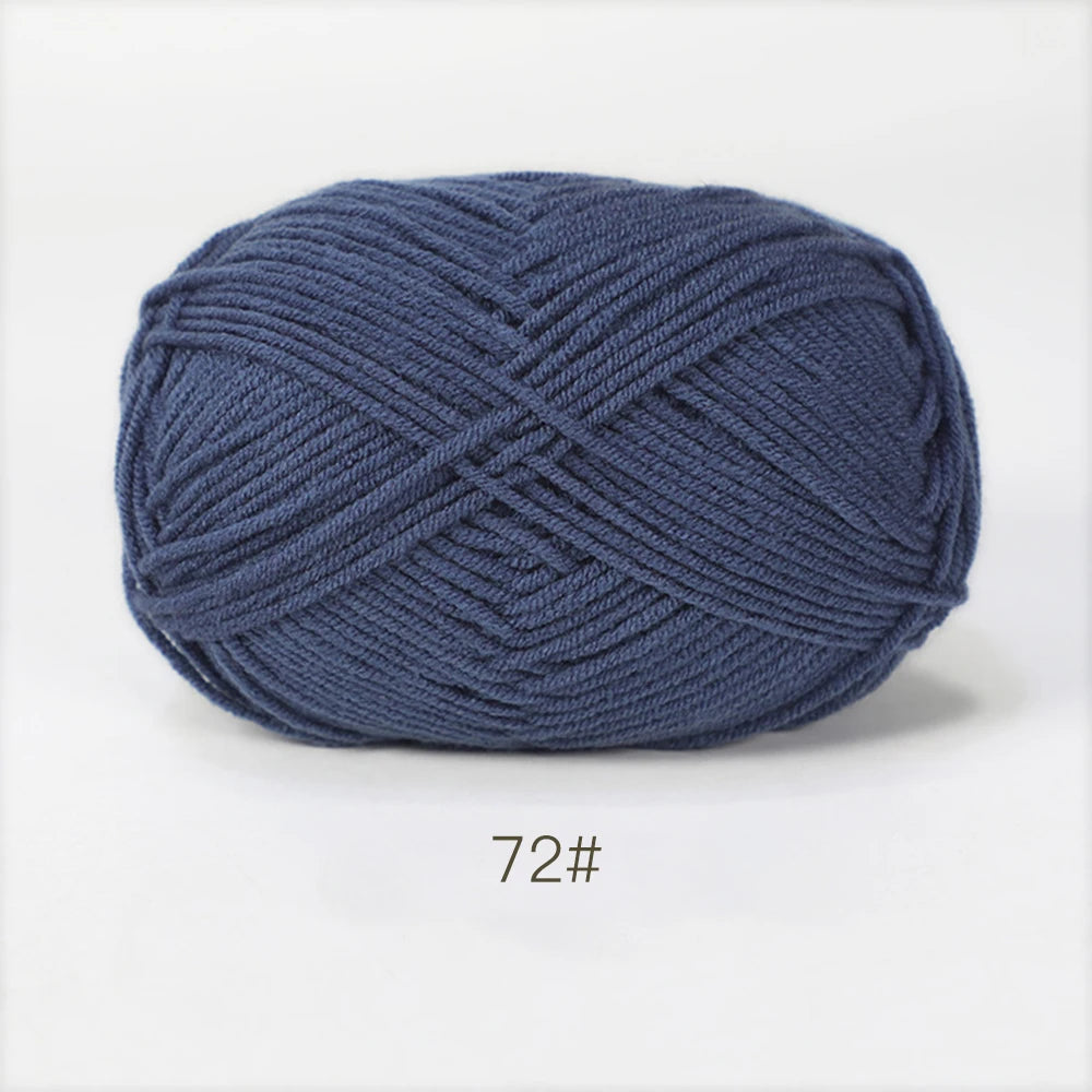 A1-a 50g/Set Soft Milk Cotton Yarn for Crochet Threads for Knitting