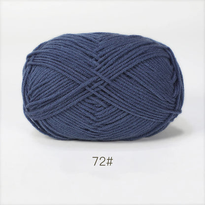 A1-a 50g/Set Soft Milk Cotton Yarn for Crochet Threads for Knitting