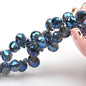 Austria AB Color Crystal Strawberry Beads 10*8mm Shiny Faceted Glass Beads