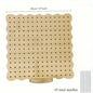 Wooden Crochet Blocking Board with Grid Lines and Stainless Steel Pins for Granny Squares Knitting Projects DIY Craft Gift
