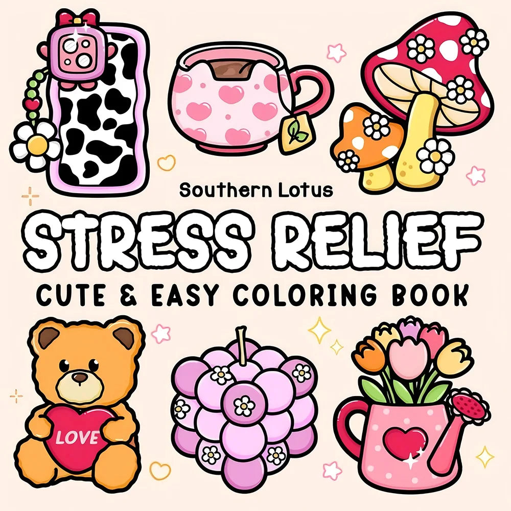 CUTE Bold-easy Patterns Coloring Book