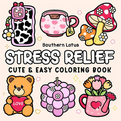 CUTE Bold-easy Patterns Coloring Book