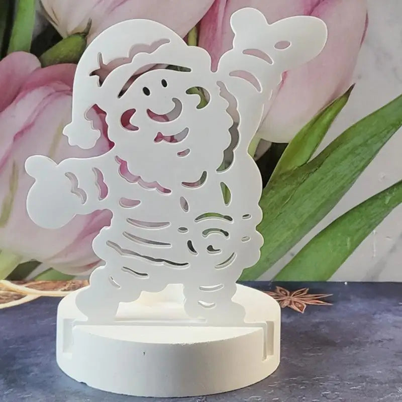 Silicone Candle Holder Mold Santa Claus