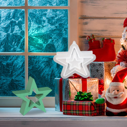 1/3Pcs Christmas Stars Silicone Mould
