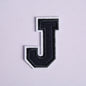 Navy Blue Letter Iron On Patch Applique