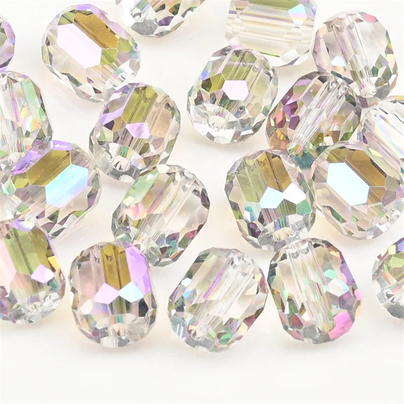 9mm Austria Crystal Beads Faceted Round Barrel Loose Spacer Beads