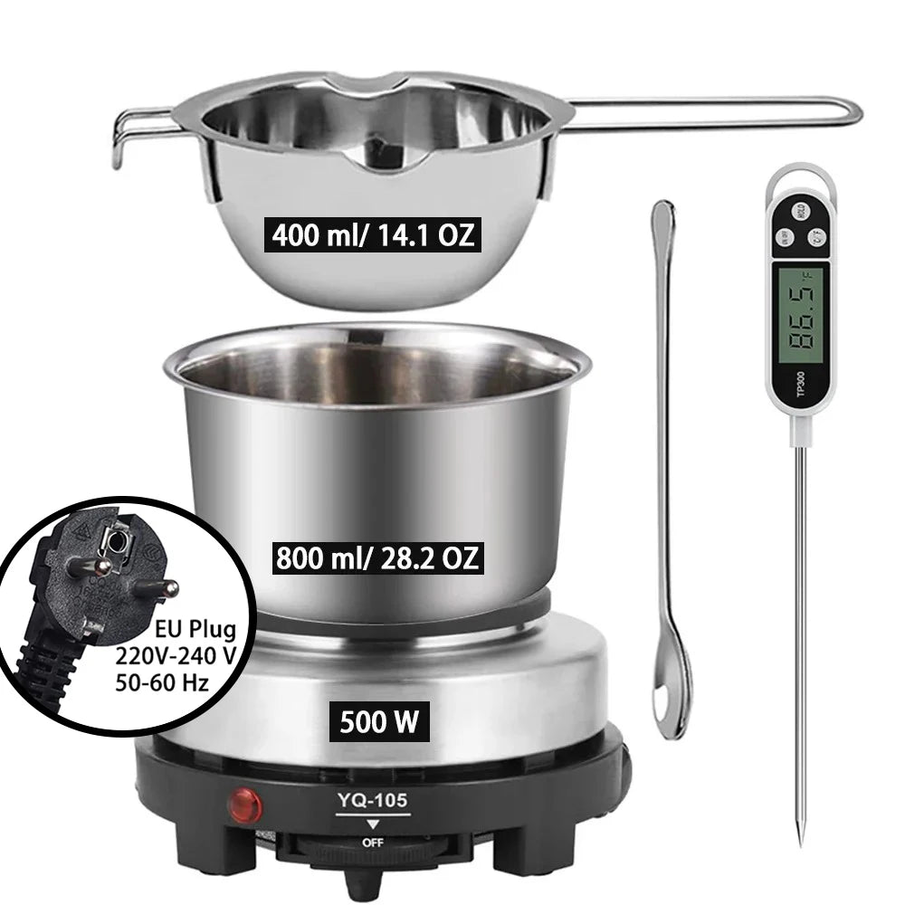 DIY Handmade Candle Craft Tools Kit with Wax Melting Hot Plate