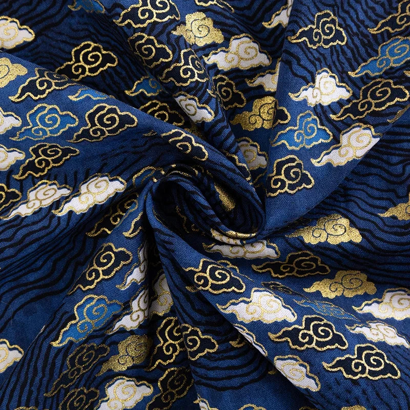 50x145cm Japanese Kimono Bronzed Fabric