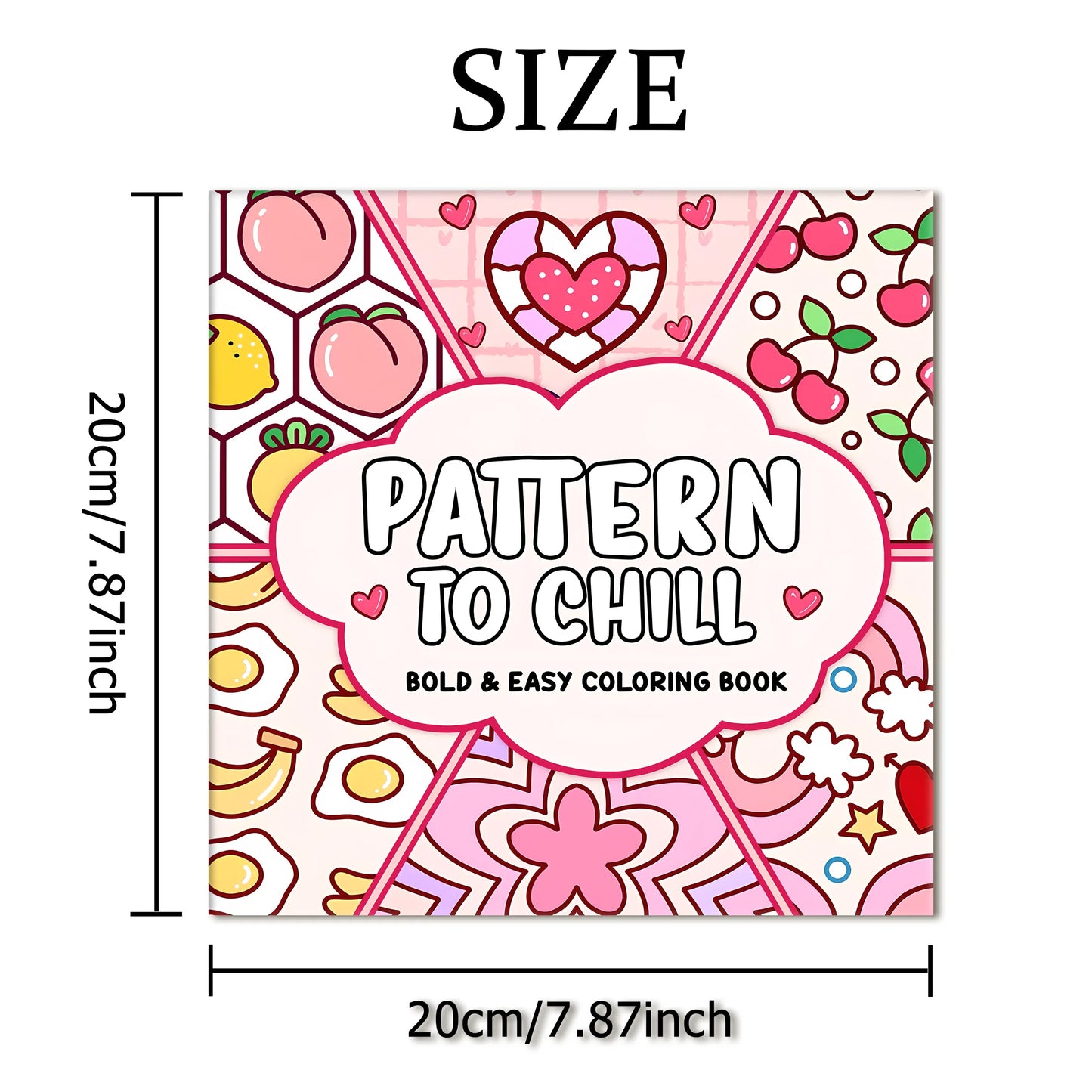 PATTERN TO CHILL Bold-easy Coloring Book for Adults
