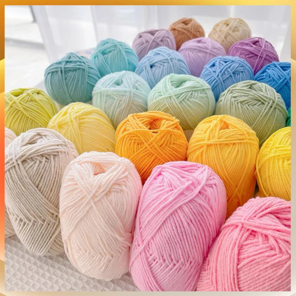 A1-a 50g/Set Soft Milk Cotton Yarn for Crochet Threads for Knitting