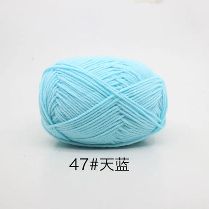 40-50g/Set 4ply Milk Cotton(80%) Knitting Yarn