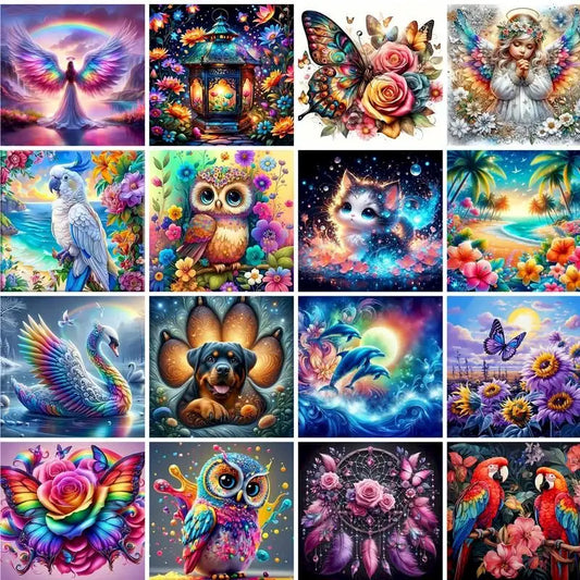 GATYZTORY DIY Painting By Numbers Animal Landscape