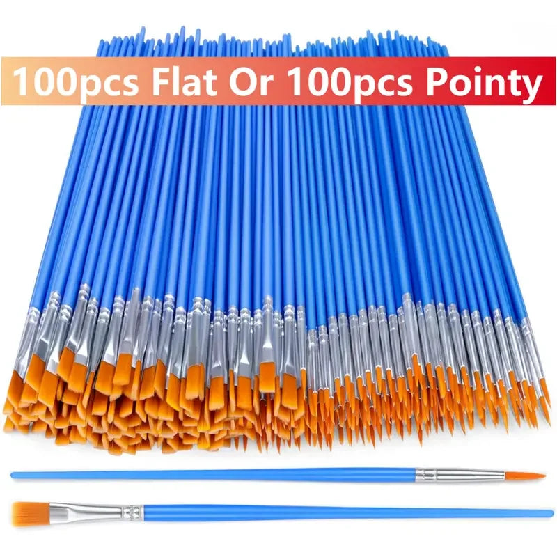 100pcs Paint Brushes Set for Kids